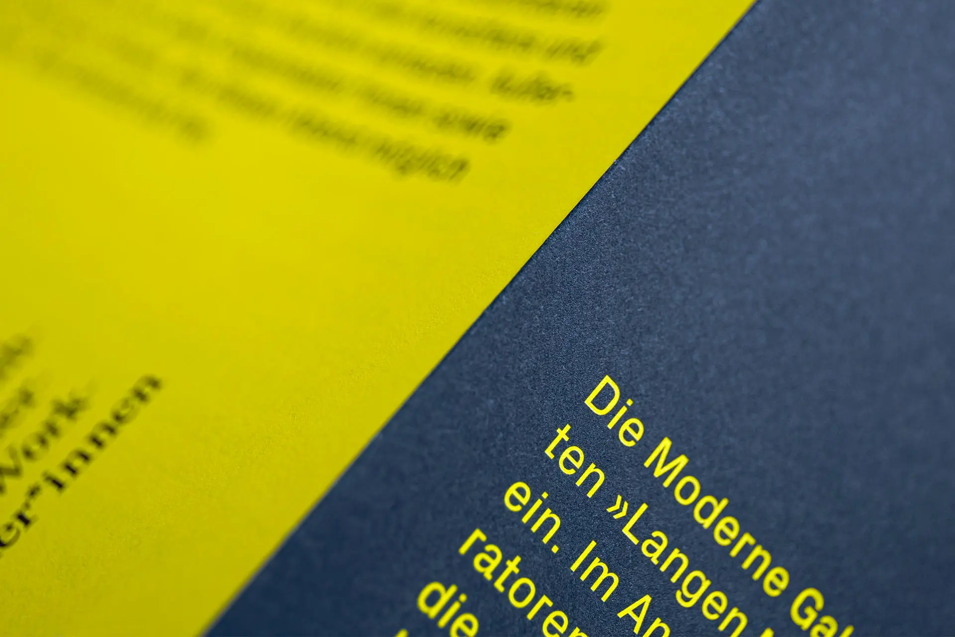 Detail einer Programmbroschüre für die Lange Nacht der Kunst der Museen © Diemer & Schweig Designstudio