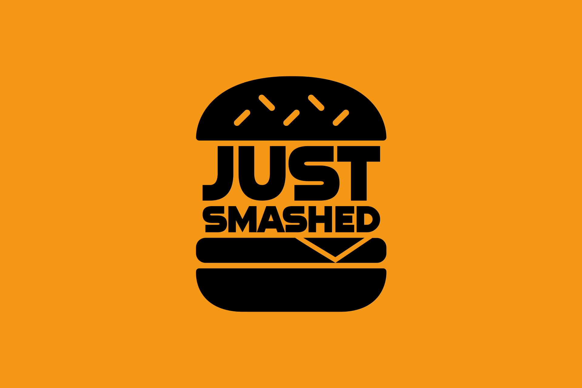 Logo Design für Just Smashed Burger © Diemer & Schweig Designstudio