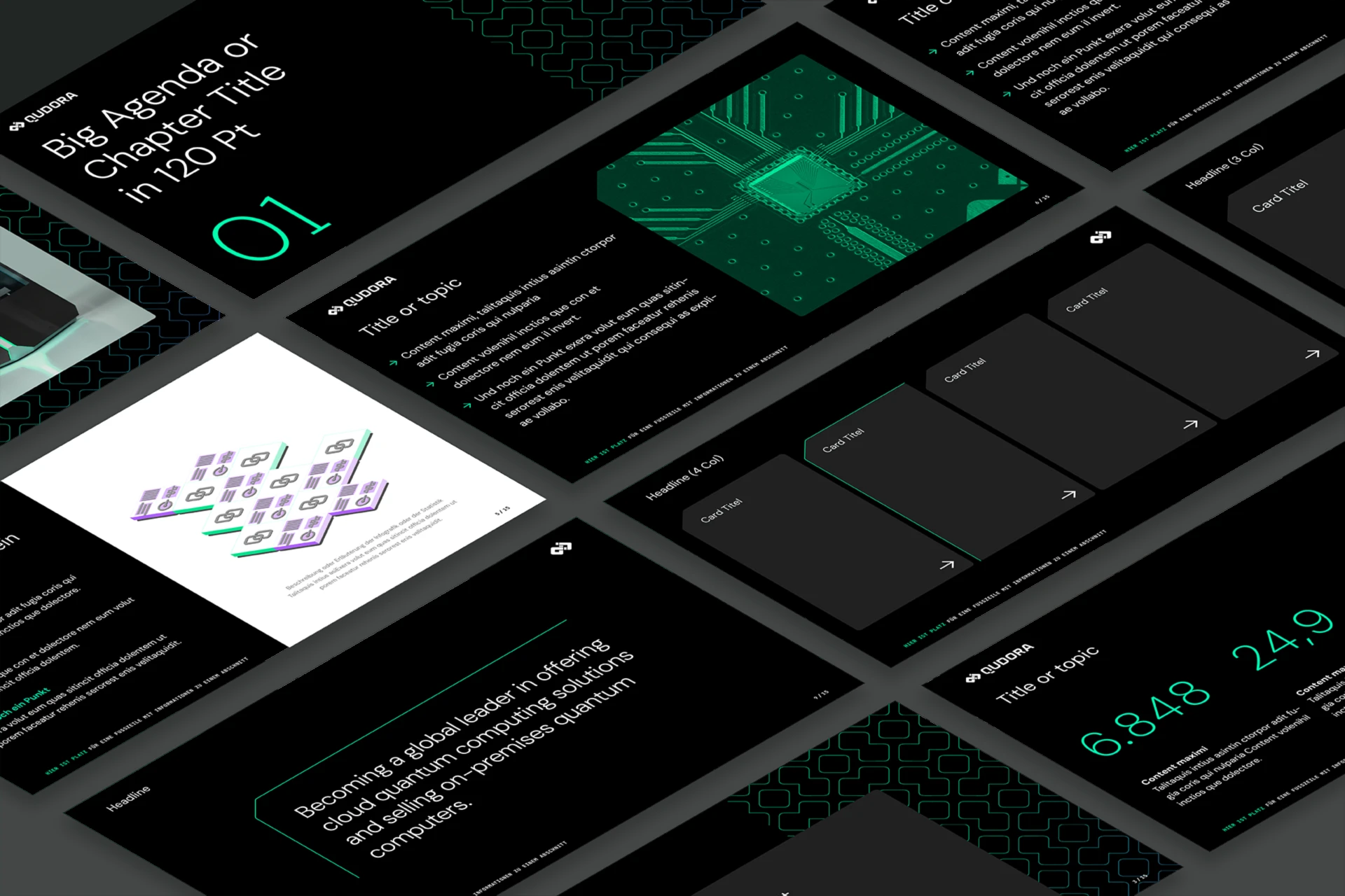 Gestaltung von Powerpoint Mastervorlage für Unternehmenspräsentation und Pitch Deck