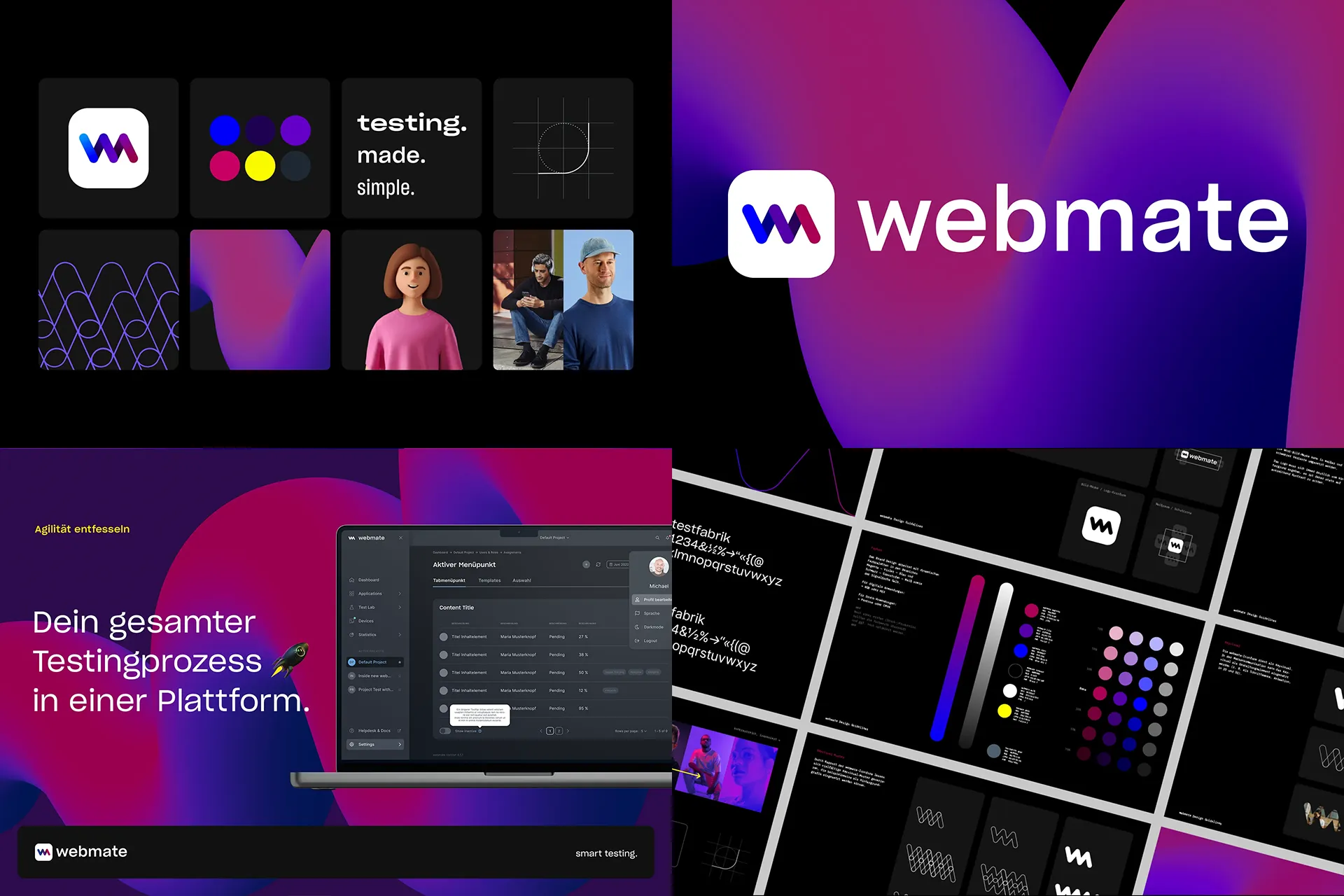Corporate Design und Branding für die SaaS Platform webmate © Diemer & Schweig Designstudio